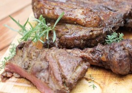 MINTY LAMB LEG STEAKS